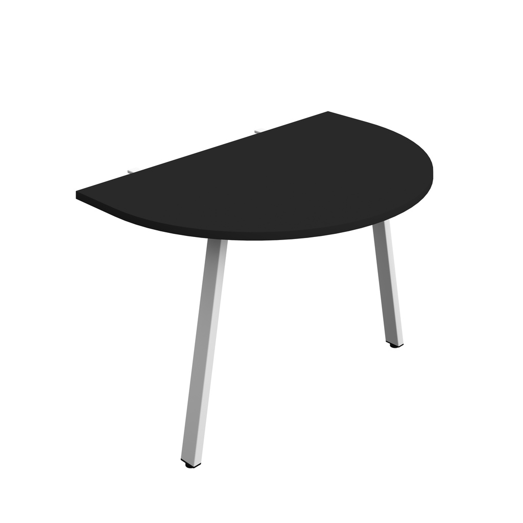 Synergy Screen Depth D-End Single Person D-End | A-Frame Leg | 1200 X 800 | Black/White