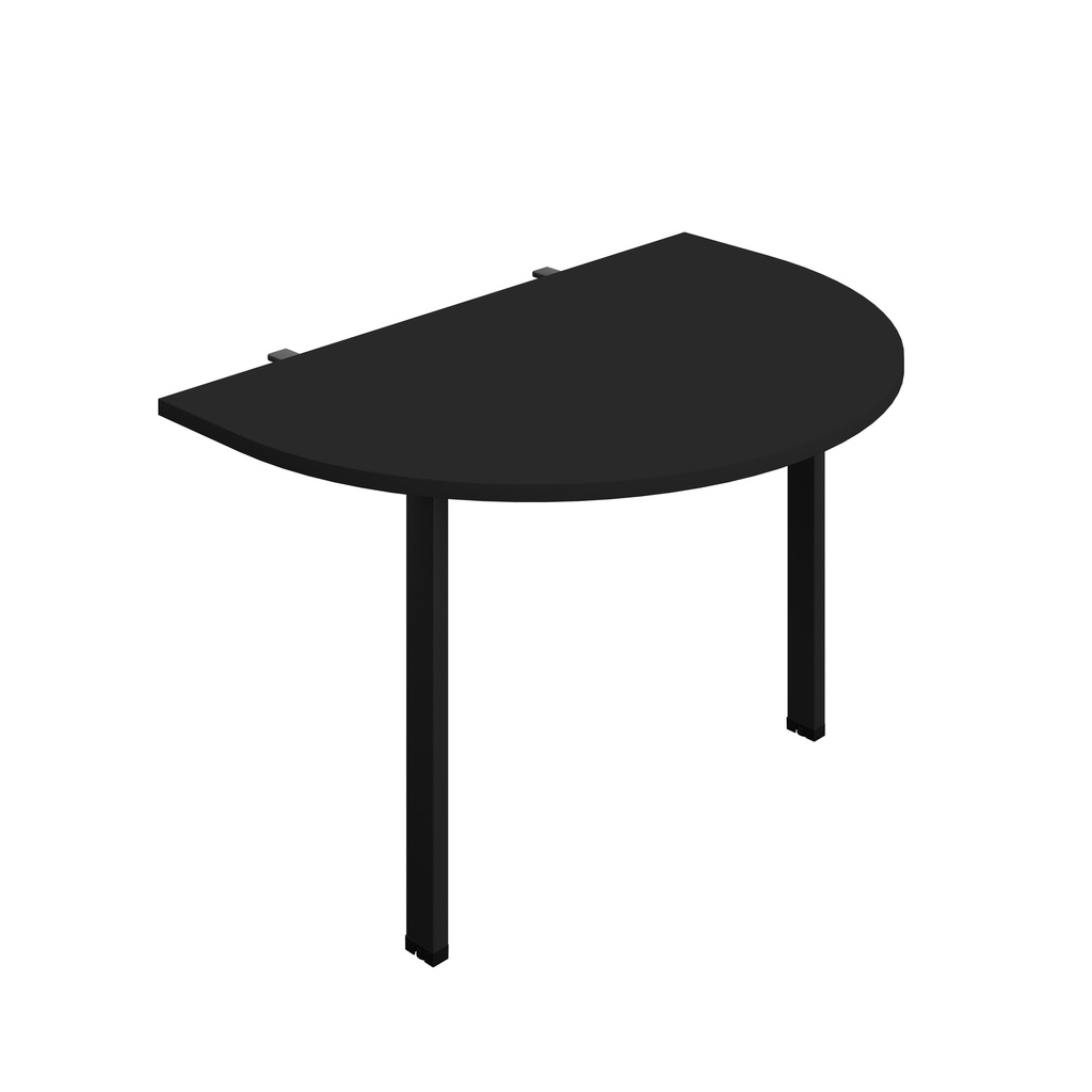 Synergy Screen Depth D-End Single Person D-End | Goal Post Leg | 1200 X 800 | Black/Black