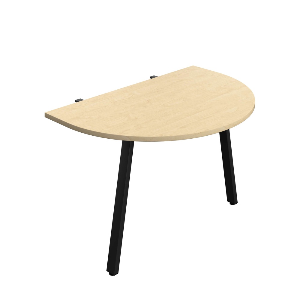 Synergy Screen Depth D-End Single Person D-End | A-Frame Leg | 1200 X 800 | Maple/Black