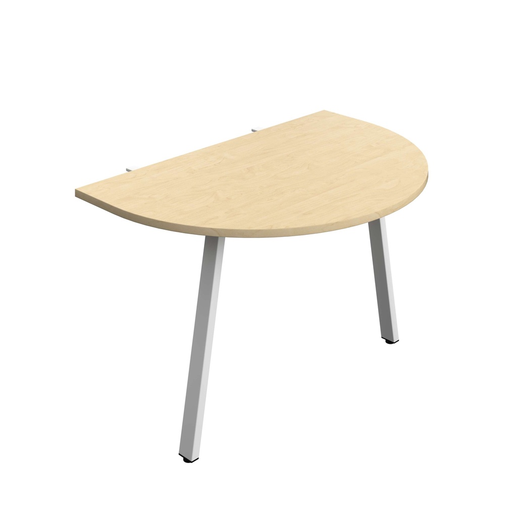 Synergy Screen Depth D-End Single Person D-End | A-Frame Leg | 1200 X 800 | Maple/White