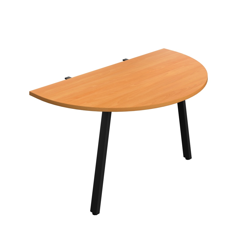 Synergy Screen Depth D-End Single Person D-End | A-Frame Leg | 1400 X 800 | Beech/Black