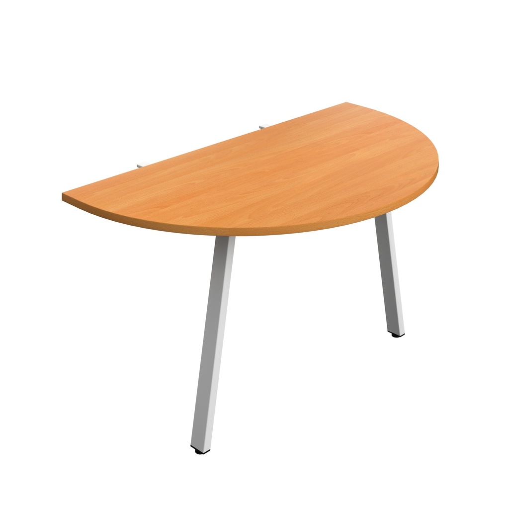 Synergy Screen Depth D-End Single Person D-End | A-Frame Leg | 1400 X 800 | Beech/White