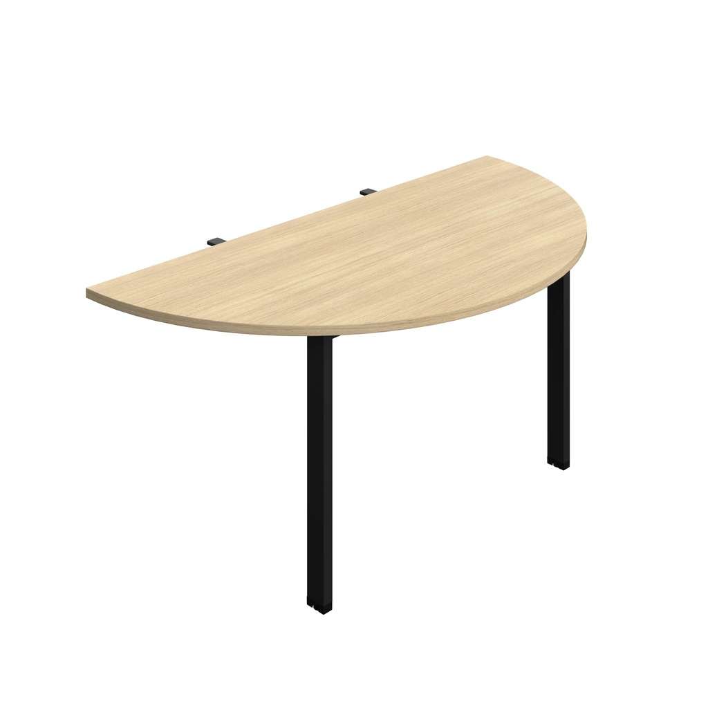 Synergy Screen Depth D-End Single Person D-End | Goal Post Leg | 1400 X 800 | Nova Oak/Black