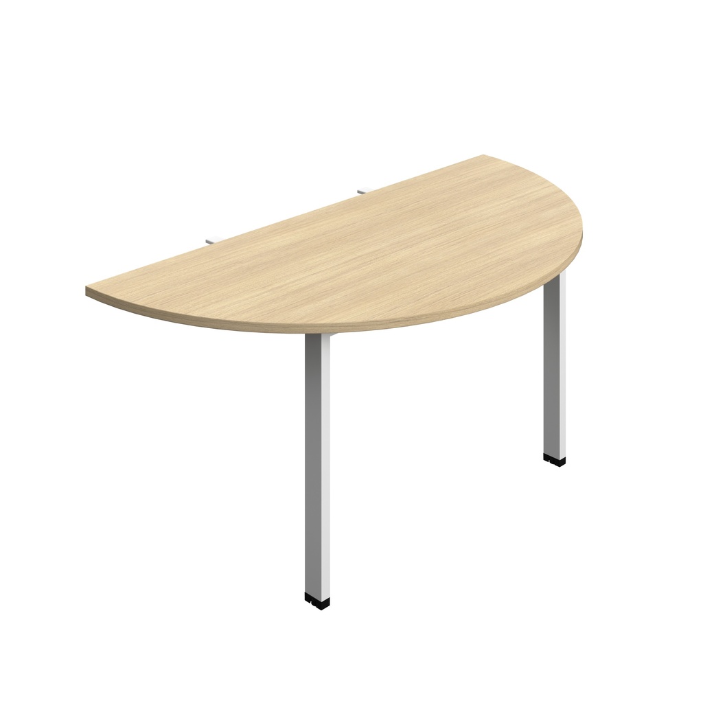 Synergy Screen Depth D-End Single Person D-End | Goal Post Leg | 1400 X 800 | Nova Oak/White