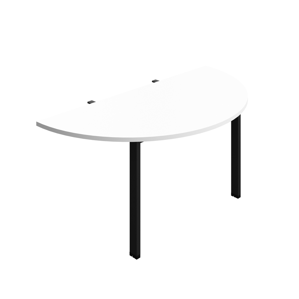 Synergy Screen Depth D-End Single Person D-End | Goal Post Leg | 1400 X 800 | White/Black