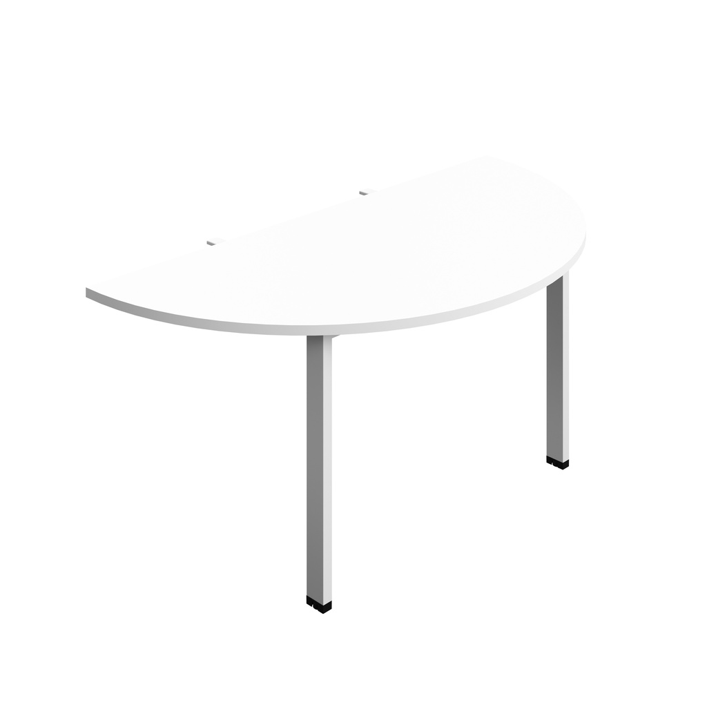 Synergy Screen Depth D-End Single Person D-End | Goal Post Leg | 1400 X 800 | White/White