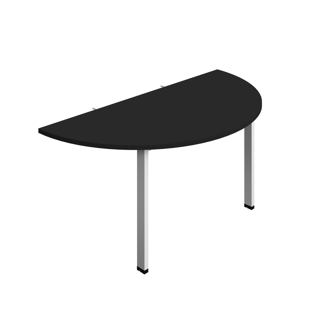 Synergy Screen Depth D-End Single Person D-End | Goal Post Leg | 1400 X 800 | Black/White