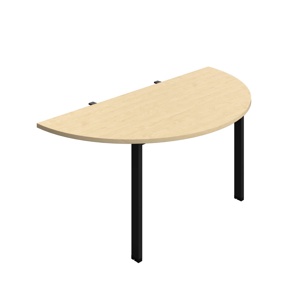 Synergy Screen Depth D-End Single Person D-End | Goal Post Leg | 1400 X 800 | Maple/Black