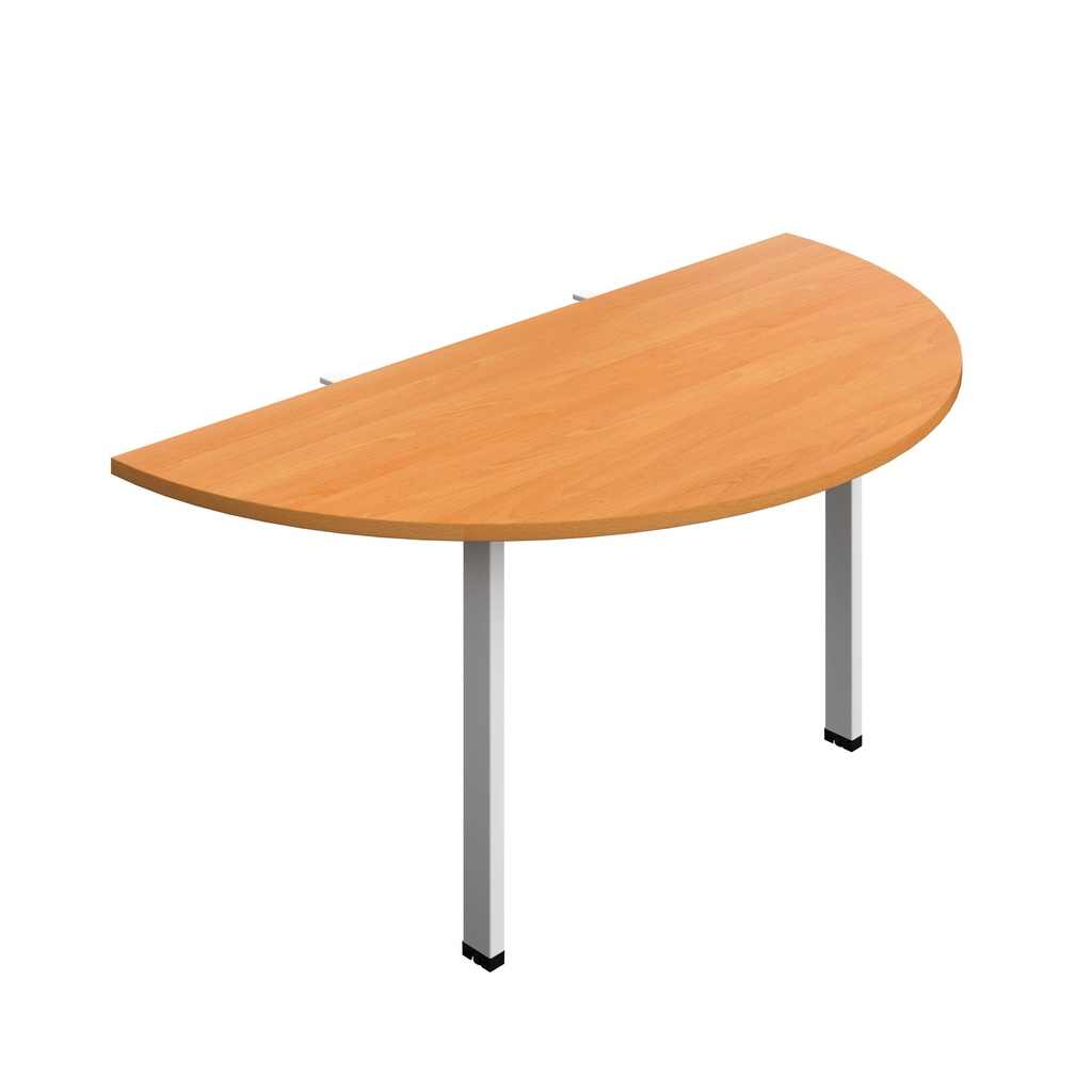 Synergy Screen Depth D-End Single Person D-End | Goal Post Leg | 1600 X 800 | Beech/White