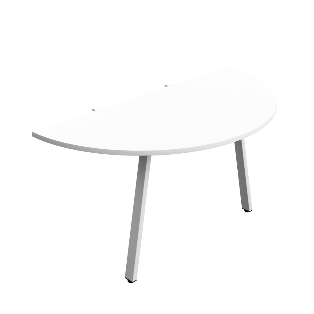 Synergy Screen Depth D-End Single Person D-End | A-Frame Leg | 1600 X 800 | White/White