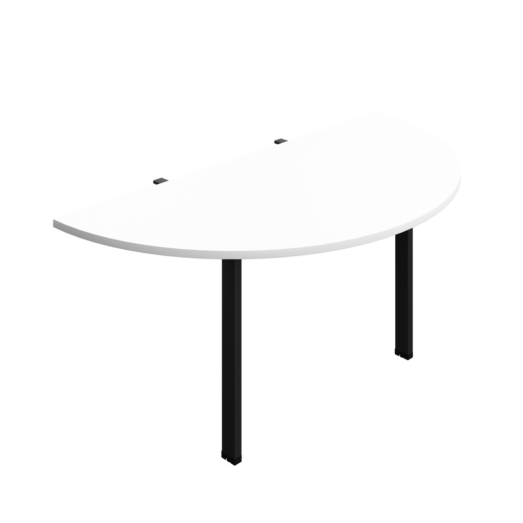 Synergy Screen Depth D-End Single Person D-End | Goal Post Leg | 1600 X 800 | White/Black