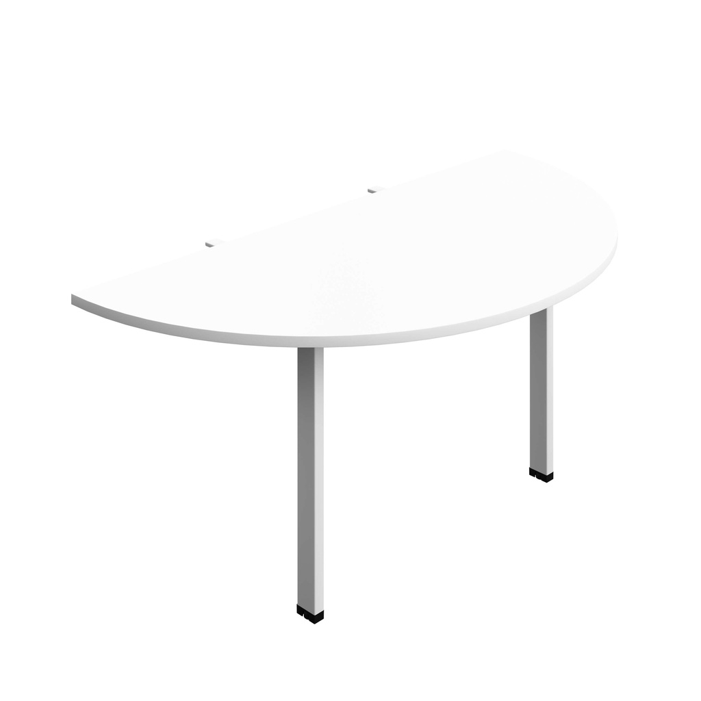 Synergy Screen Depth D-End Single Person D-End | Goal Post Leg | 1600 X 800 | White/White