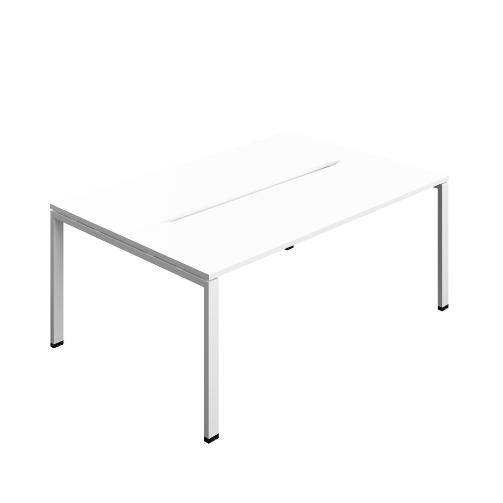 Synergy|2P Bench Desk|Cut Out|Goal Post|1800X600|White-White