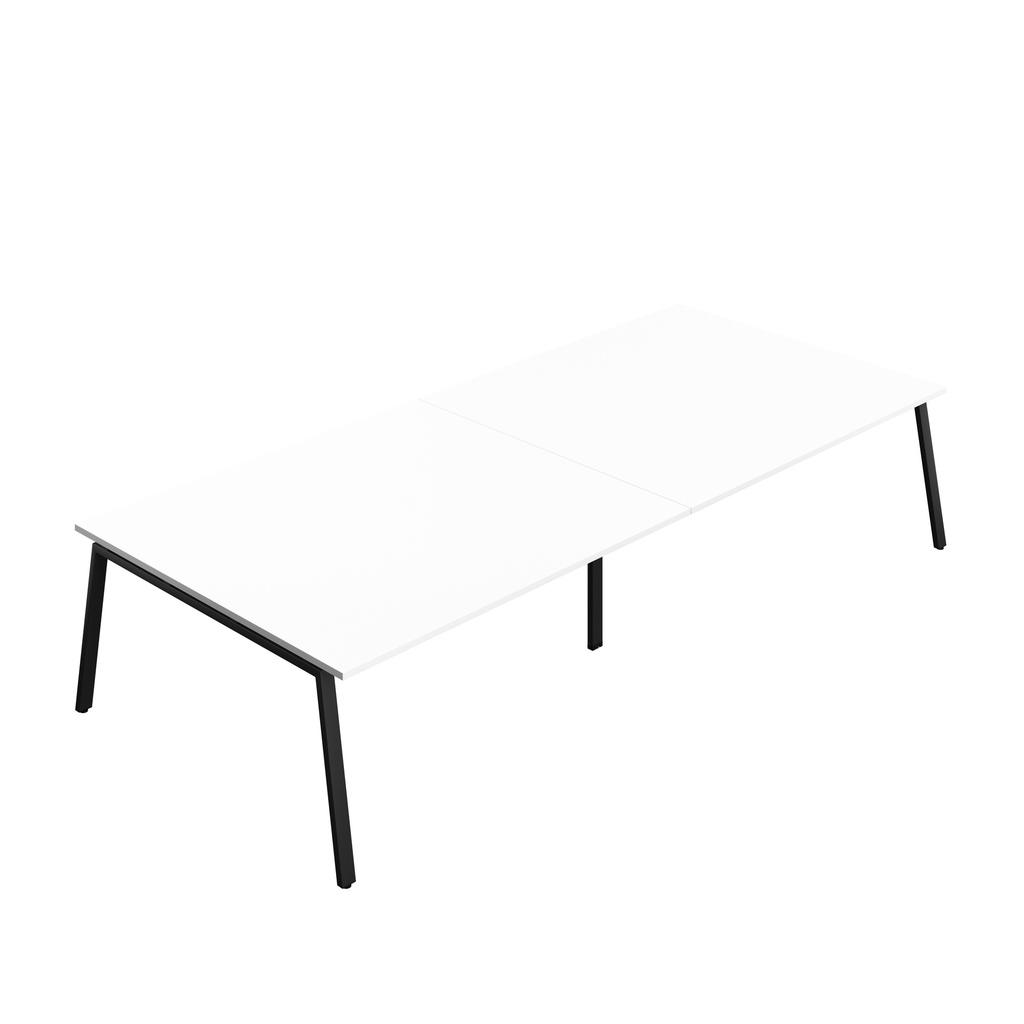 Synergy|Meeting Table|A-Frame|3600X1600|White-Black
