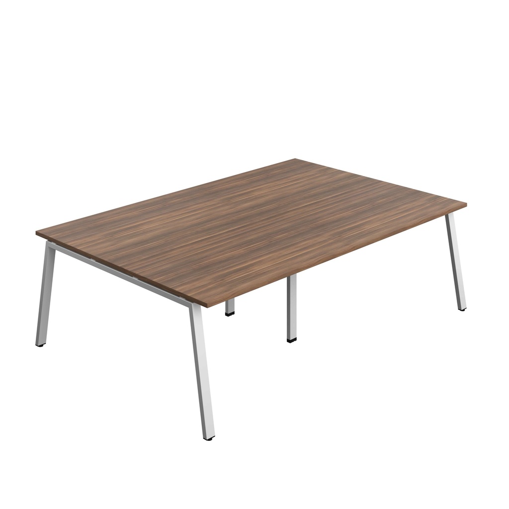 Synergy Meeting (Fsc) | A-Frame Leg | 2400 X 1600 | Dark Walnut/Silver