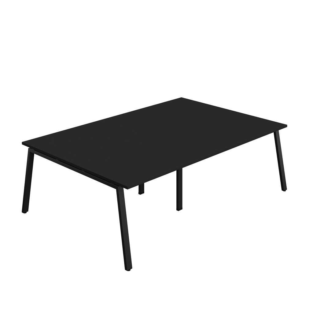 Synergy|Meeting Table|A-Frame|2400X1600|Black-Black