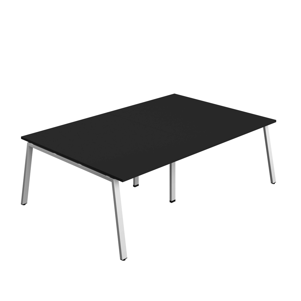 Synergy Meeting (Fsc) | A-Frame Leg | 2400 X 1600 | Black/Silver