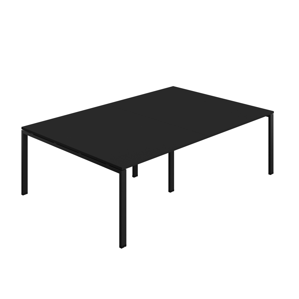 Synergy|Meeting Table|Goal Post|2400X1600|Black-Black