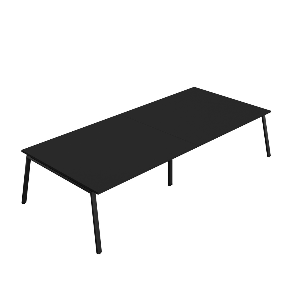 Synergy|Meeting Table|A-Frame|3600X1600|Black-Black