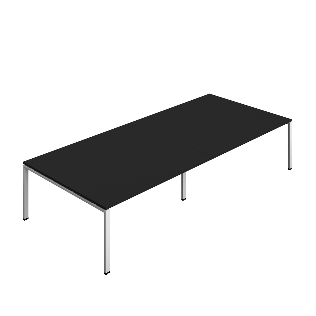 Synergy|Meeting Table|Goal Post|3600X1600|Black-Silver