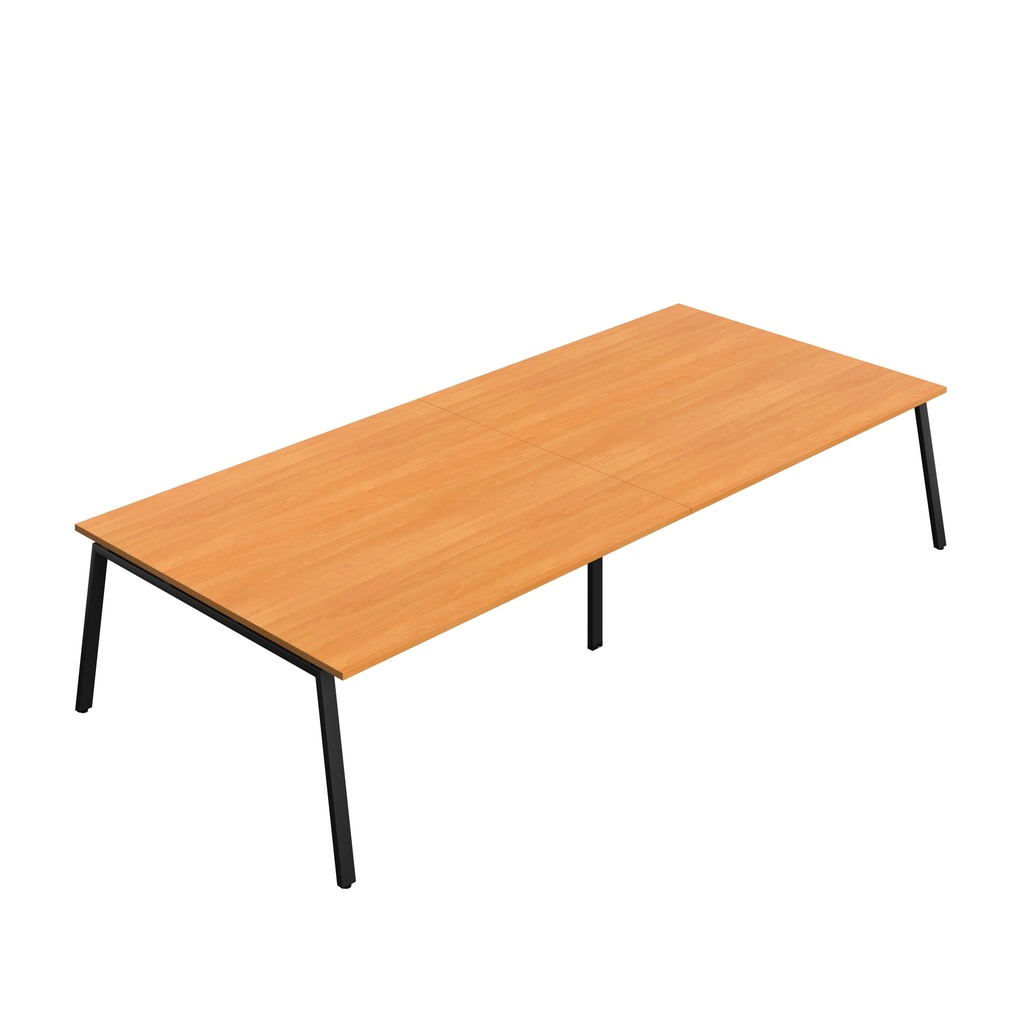 Synergy|Meeting Table|A-Frame|3600X1600|Beech-Black