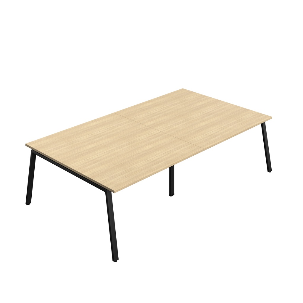 Synergy|Meeting Table|A-Frame|2800X1600|Nova Oak-Black