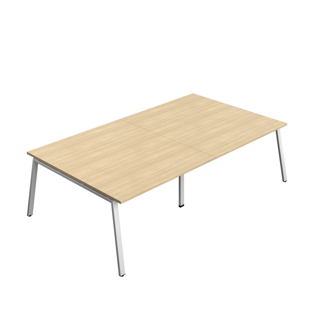 Synergy|Meeting Table|A-Frame|2800X1600|Nova Oak-Silver