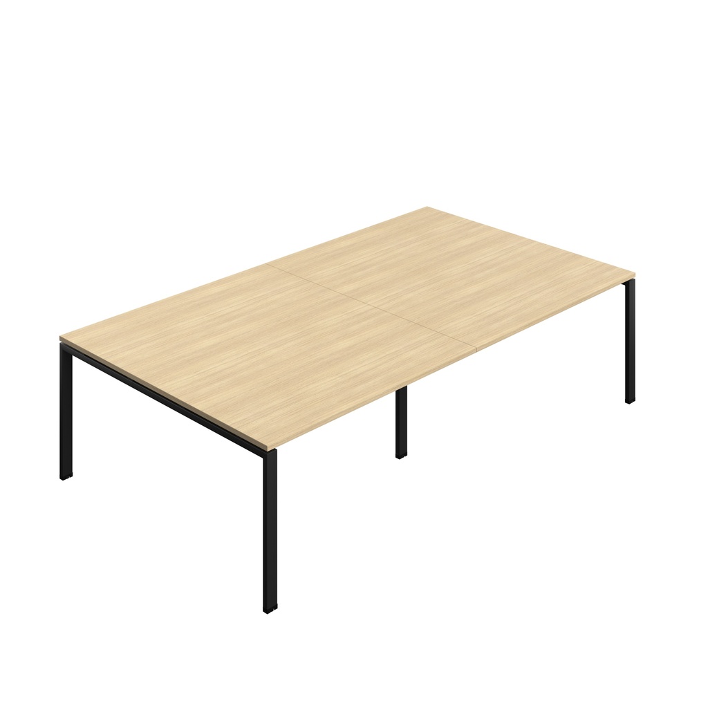 Synergy|Meeting Table|Goal Post|2800X1600|Nova Oak-Black