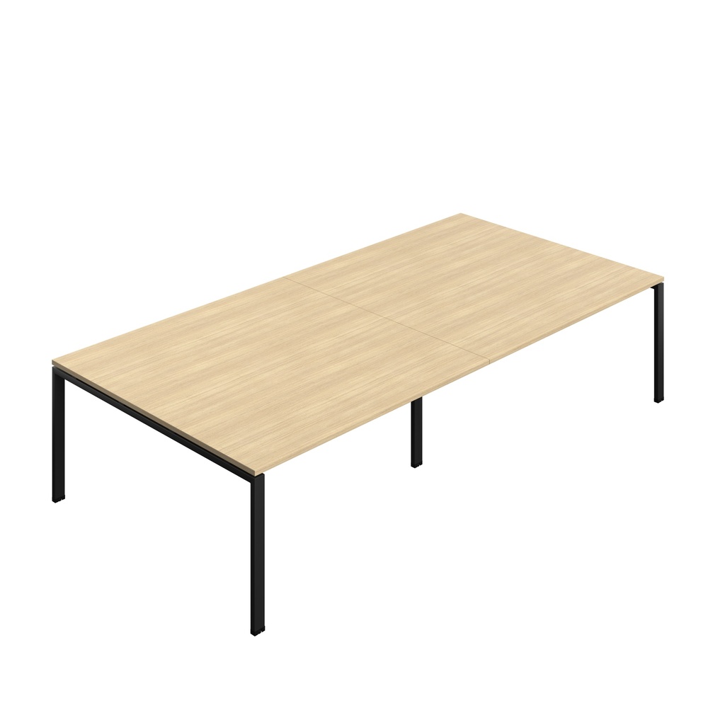 Synergy|Meeting Table|Goal Post|3200X1600|Nova Oak-Black