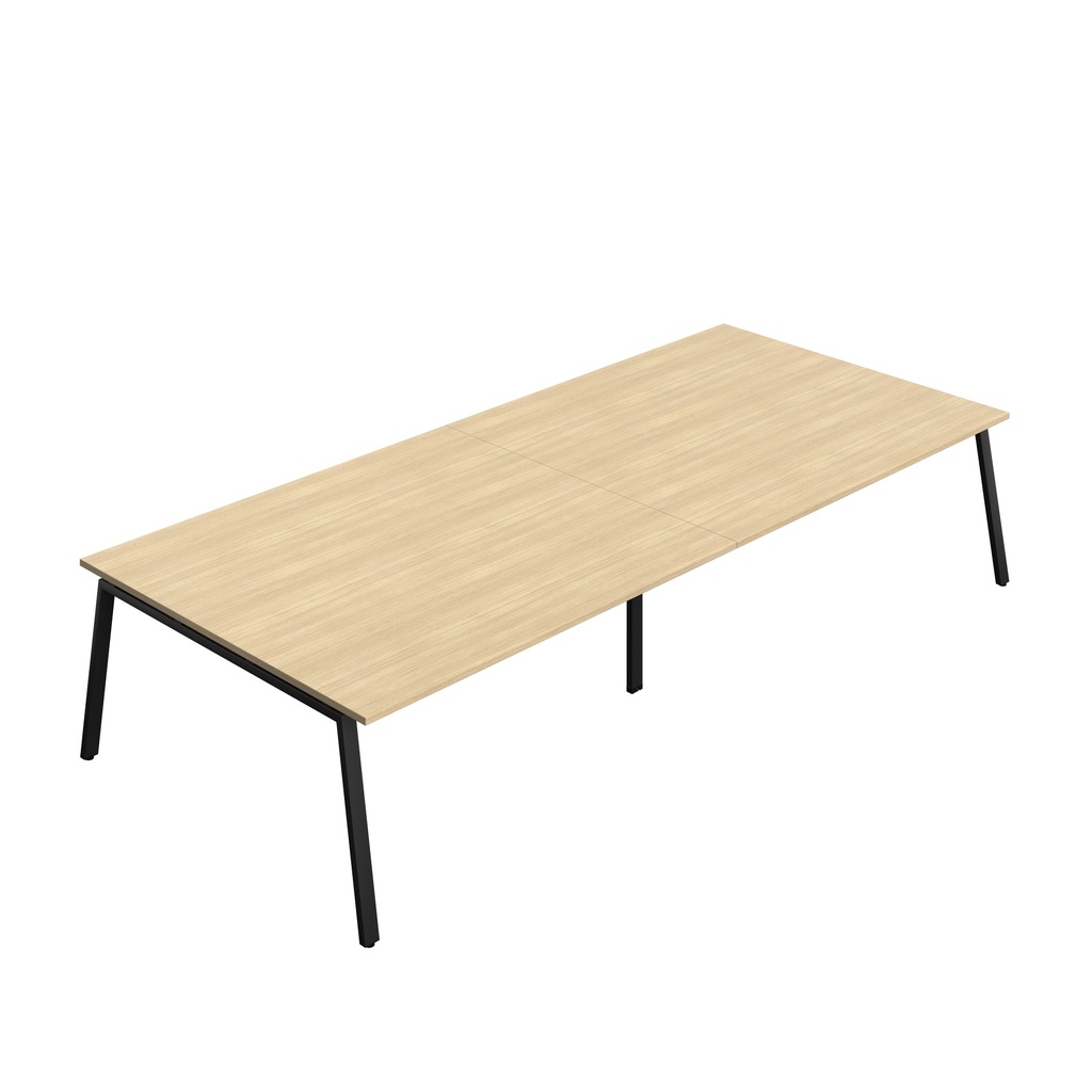Synergy|Meeting Table|A-Frame|3600X1600|Nova Oak-Black