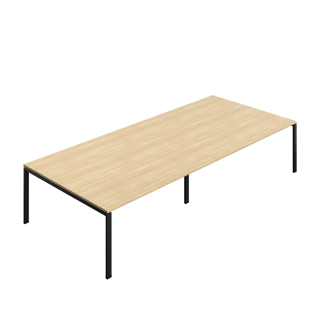 Synergy|Meeting Table|Goal Post|3600X1600|Nova Oak-Black