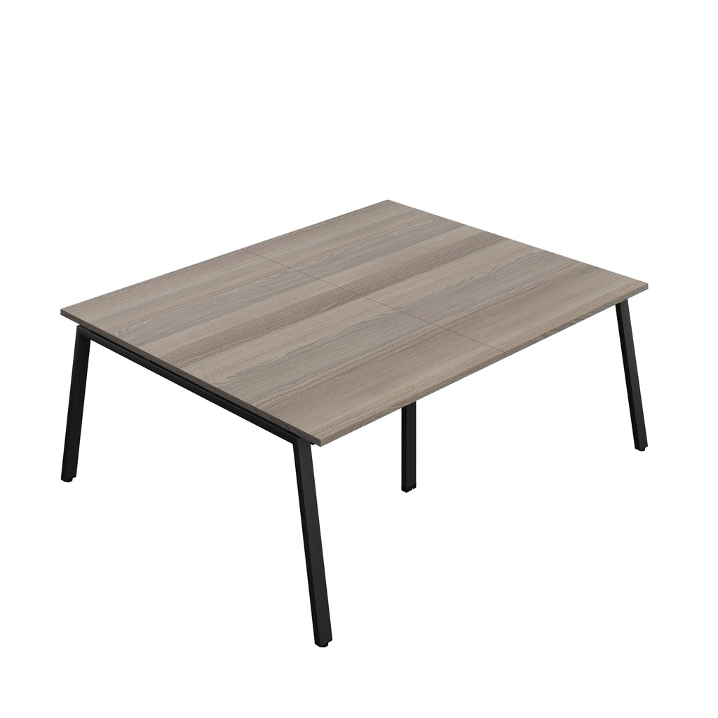 Synergy Meeting (Fsc) | A-Frame Leg | 2000 X 1600 | Grey Oak/Black