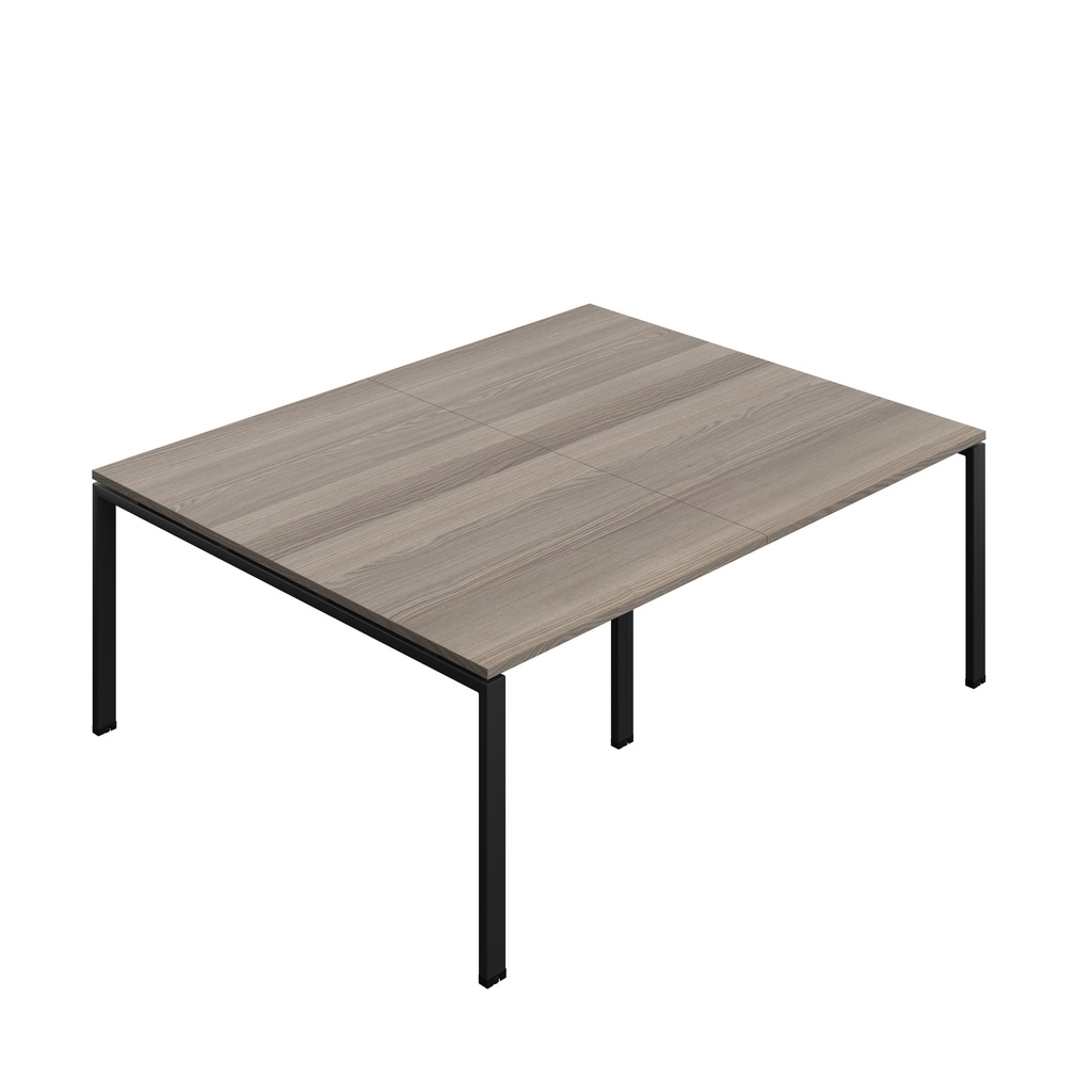 Synergy|Meeting Table|Goal Post|2000X1600|Grey Oak-Black