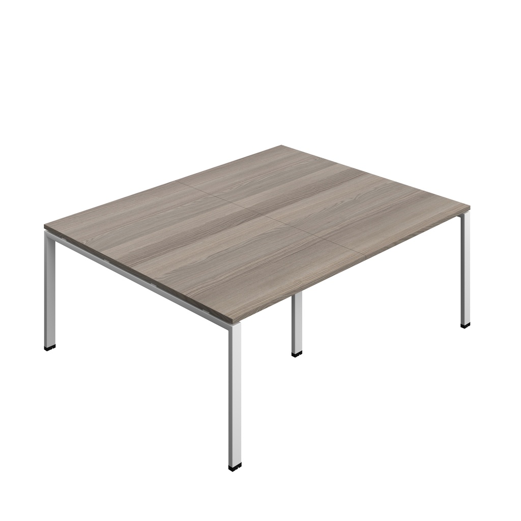 Synergy|Meeting Table|Goal Post|2000X1600|Grey Oak-Silver