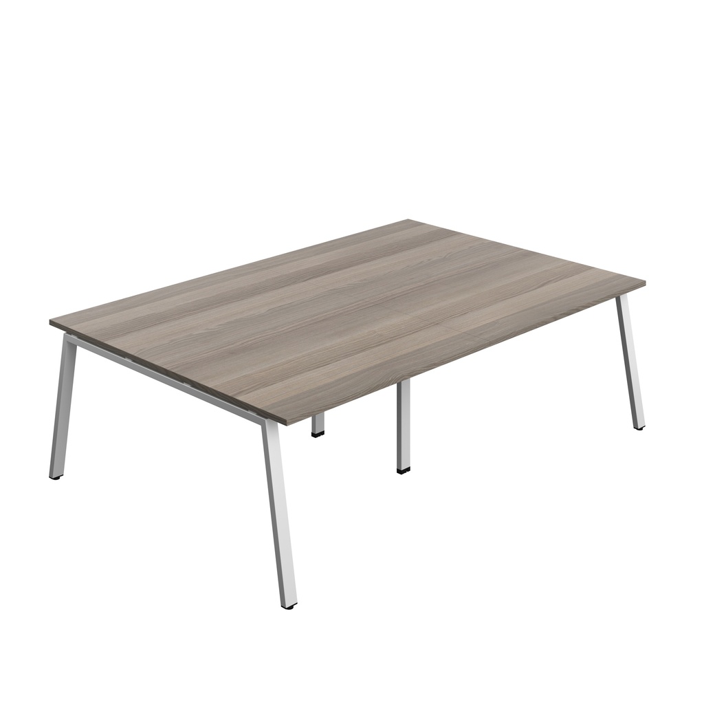 Synergy|Meeting Table|A-Frame|2400X1600|Grey Oak-Silver