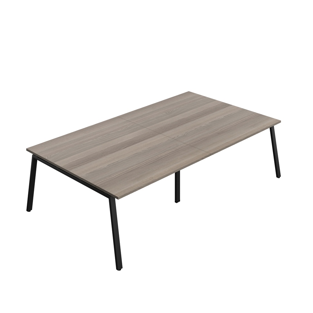 Synergy|Meeting Table|A-Frame|2800X1600|Grey Oak-Black