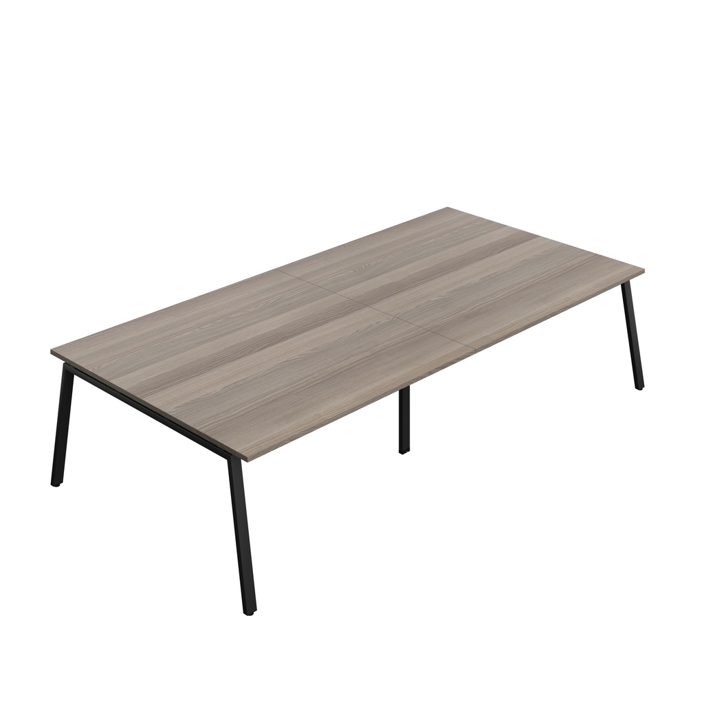 Synergy|Meeting Table|A-Frame|3200X1600|Grey Oak-Black