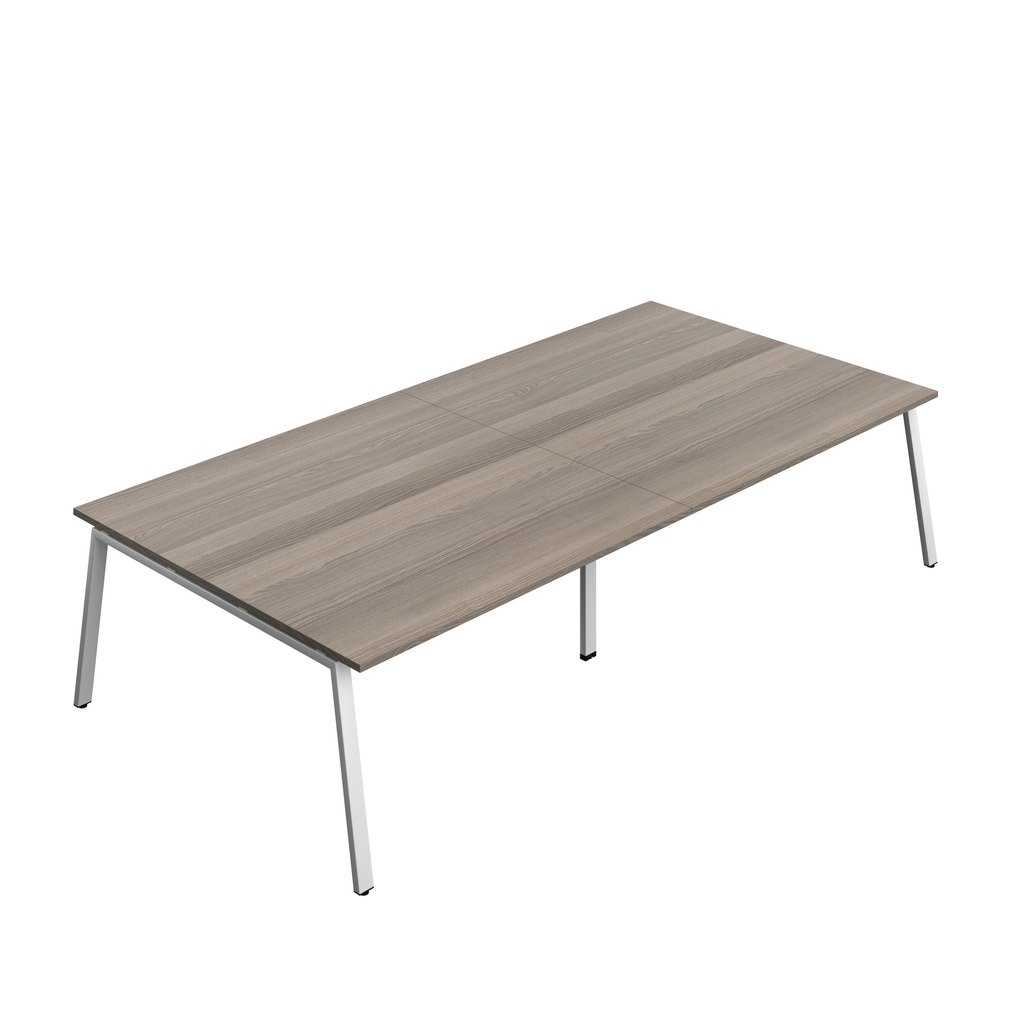 Synergy|Meeting Table|A-Frame|3200X1600|Grey Oak-Silver
