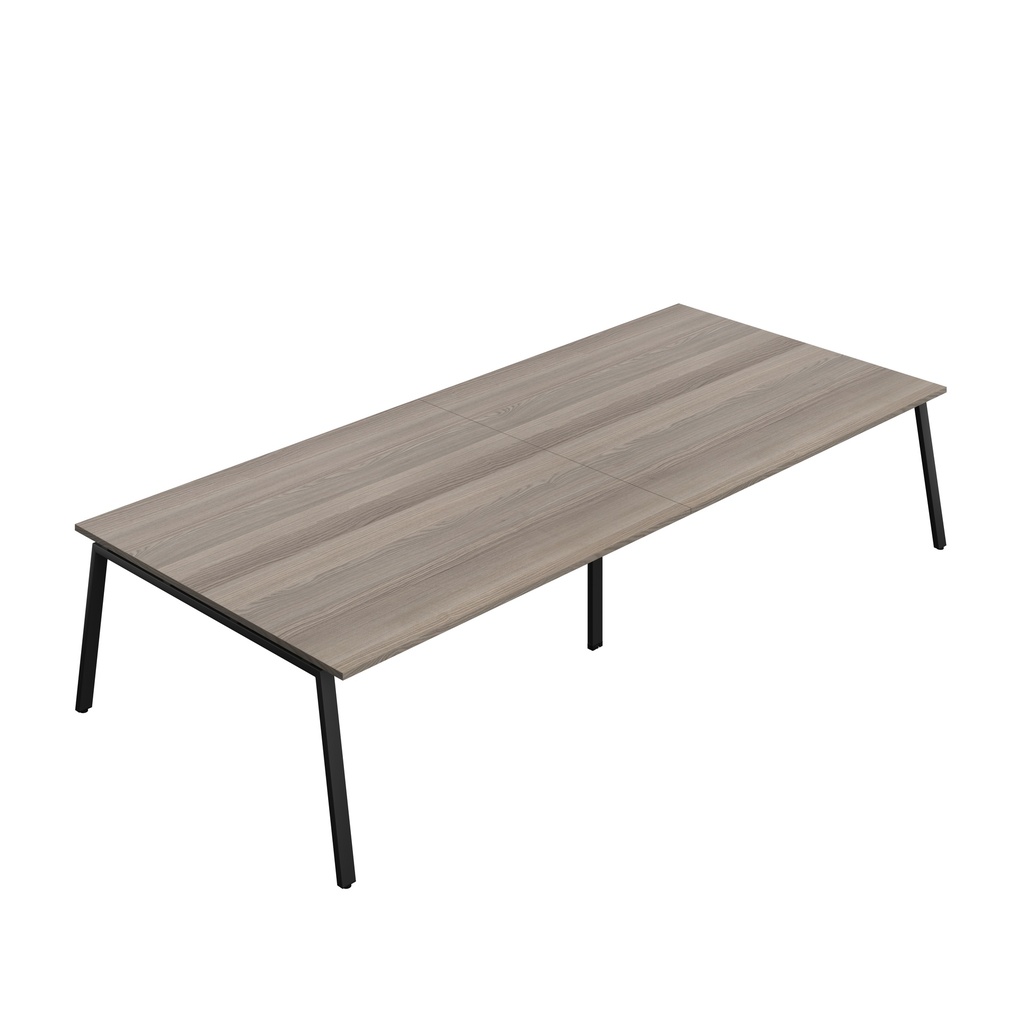 Synergy|Meeting Table|A-Frame|3600X1600|Grey Oak-Black