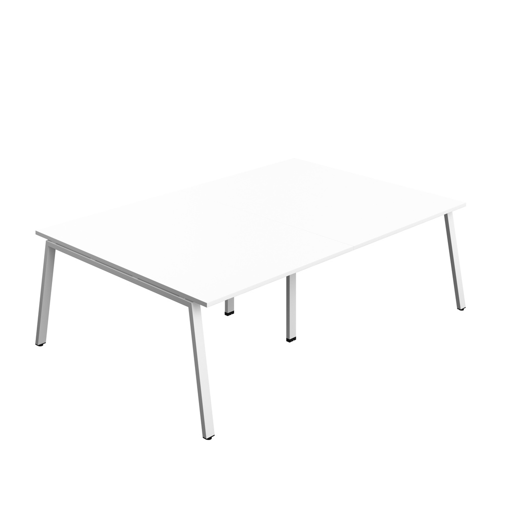 Synergy|Meeting Table|A-Frame|2400X1600|White-White
