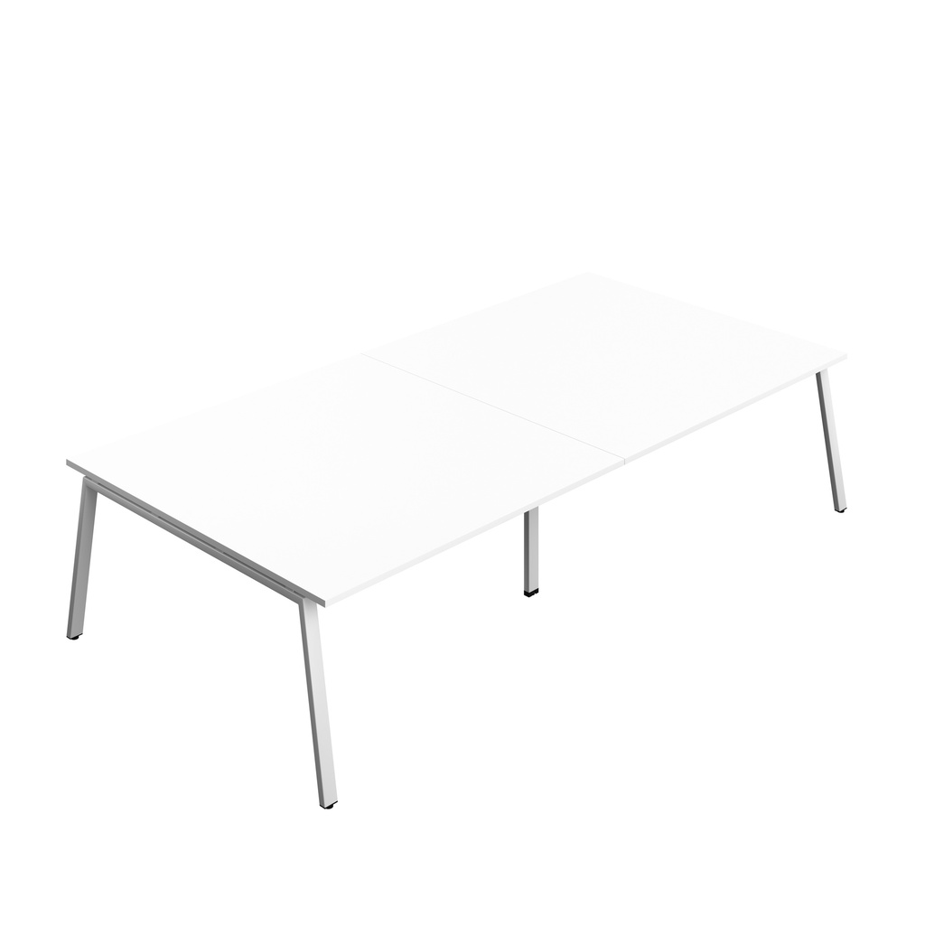 Synergy|Meeting Table|A-Frame|3200X1600|White-Silver