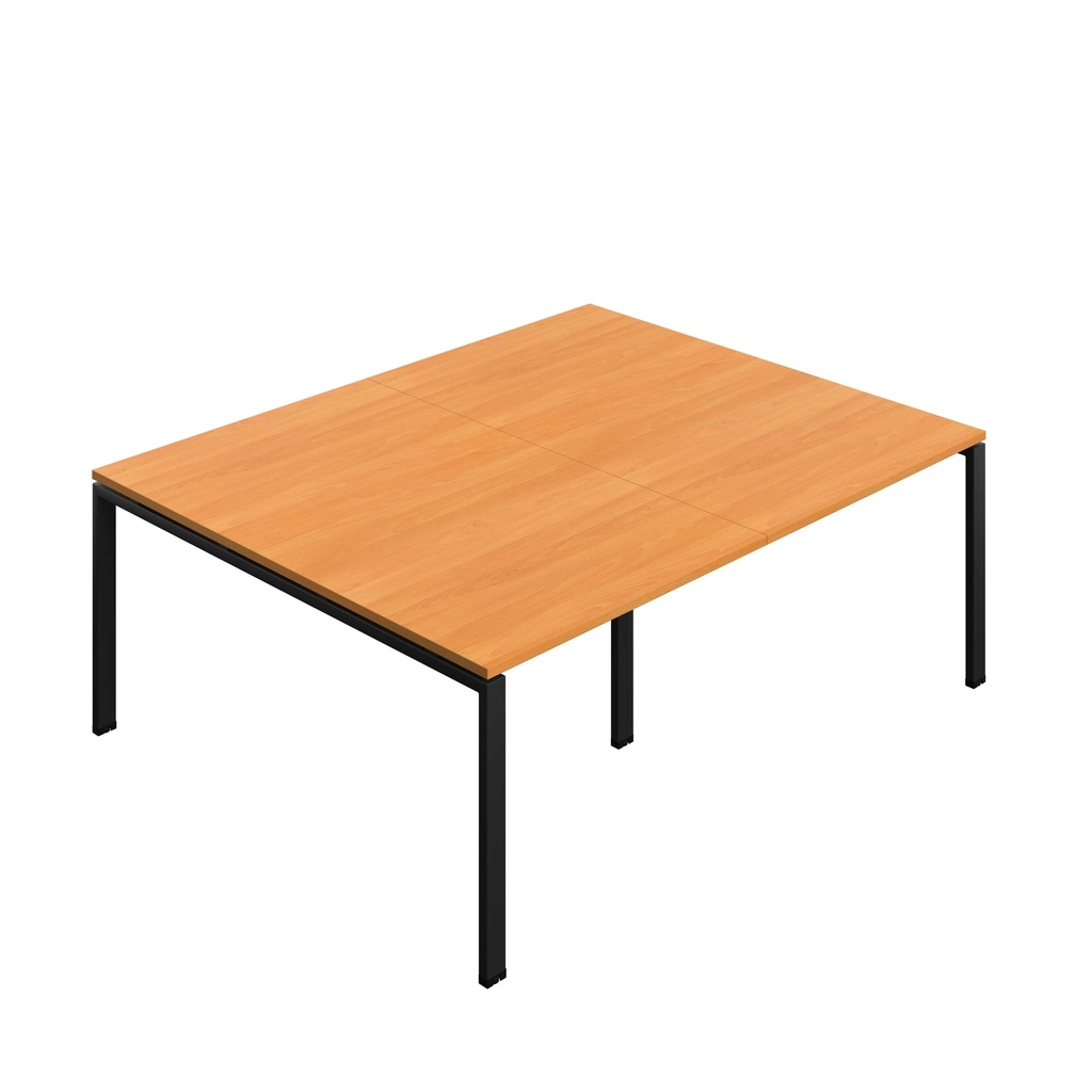 Synergy Meeting Table | Goal Post Leg | 2000 X 1600 | Unlimited/Black