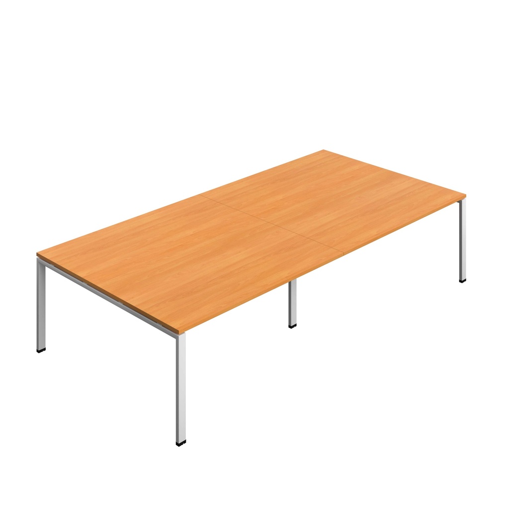 Synergy Meeting Table | Goal Post Leg | 3200 X 1600 | Unlimited/Silver