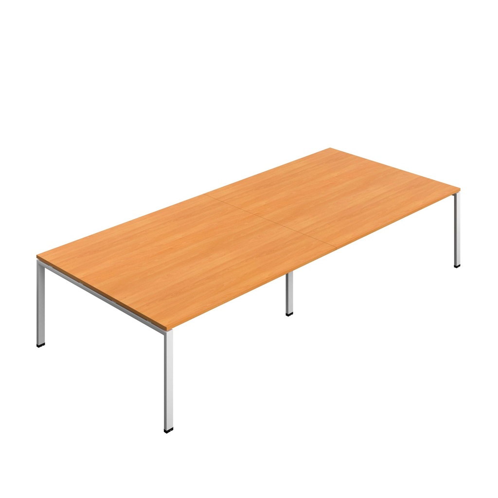 Synergy Meeting Table | Goal Post Leg | 3600 X 1600 | Unlimited/Silver