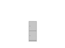 Two Door Single Wooden Locker 1075Mm High