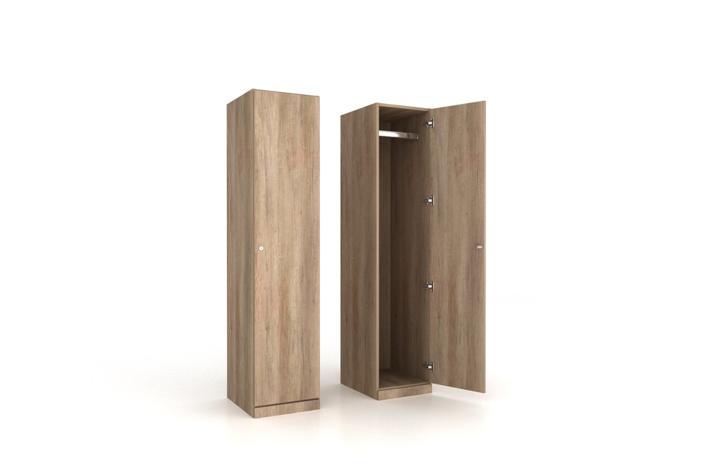 One Door Single Wooden Locker 1800Mm High