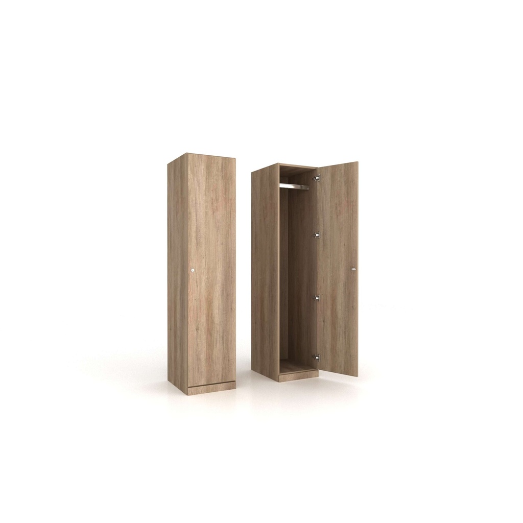 One Door Single Wooden Locker 1800Mm High