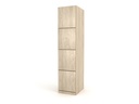Four Door Single Wooden Locker 1800Mm High