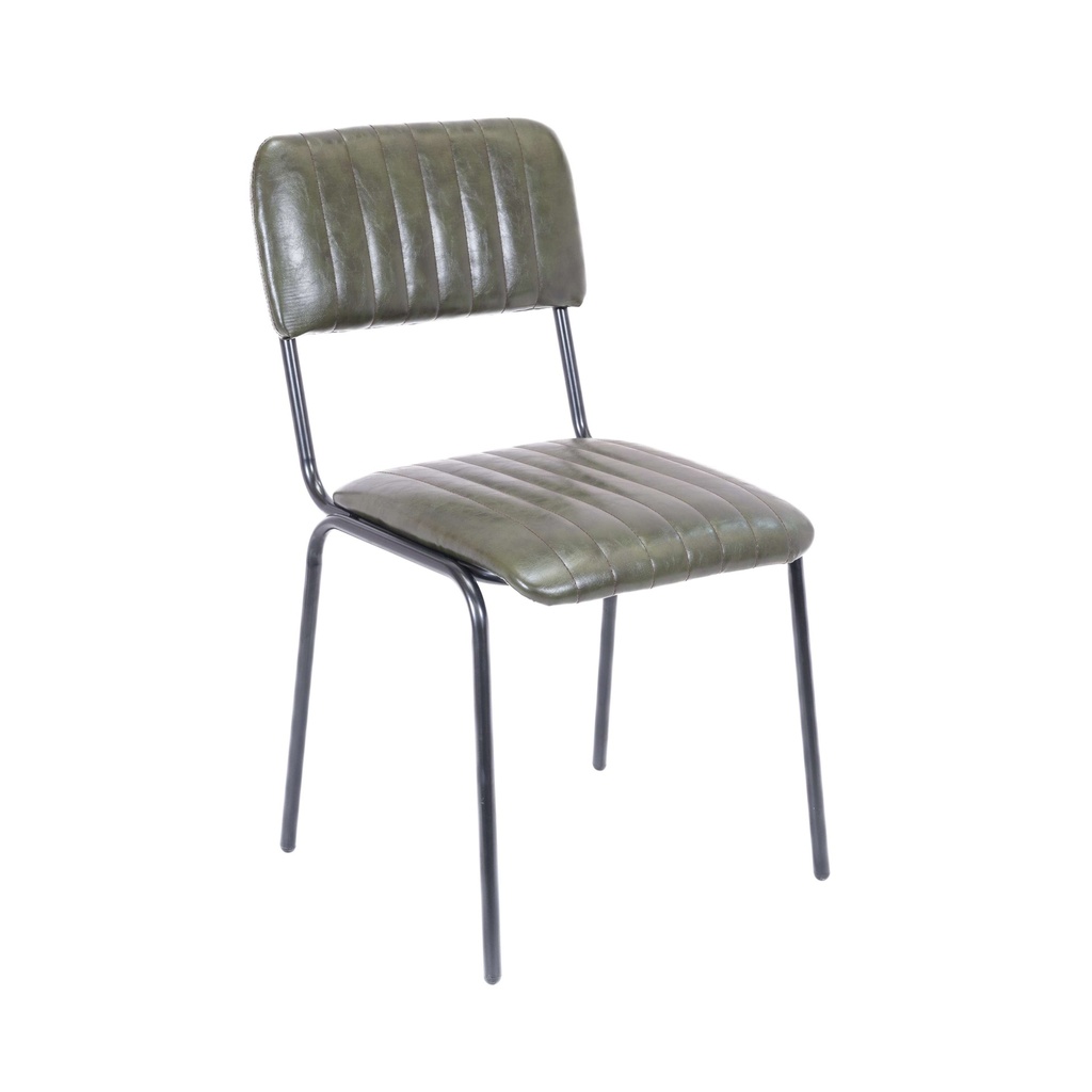 Tavern Side Chair | Green Pu