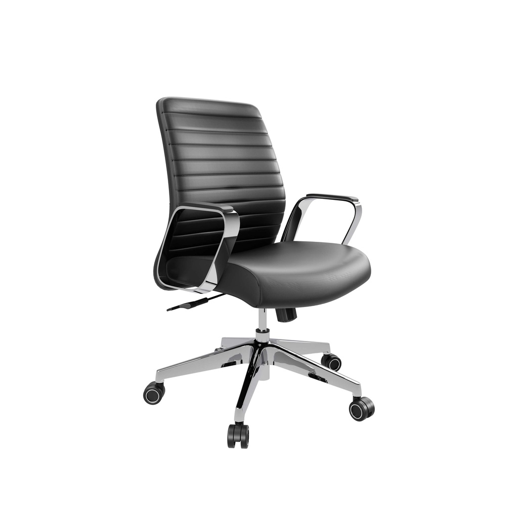 Dawn Mid Back Leather Executive Chair I Black Pu